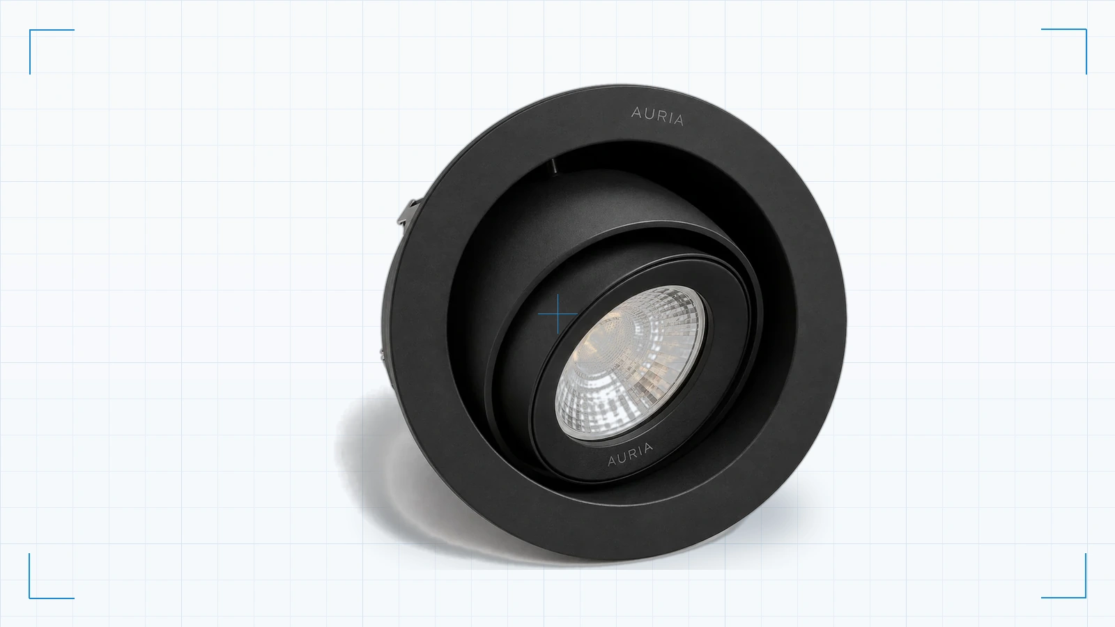 Illustrative black finish study of a lighting fixture